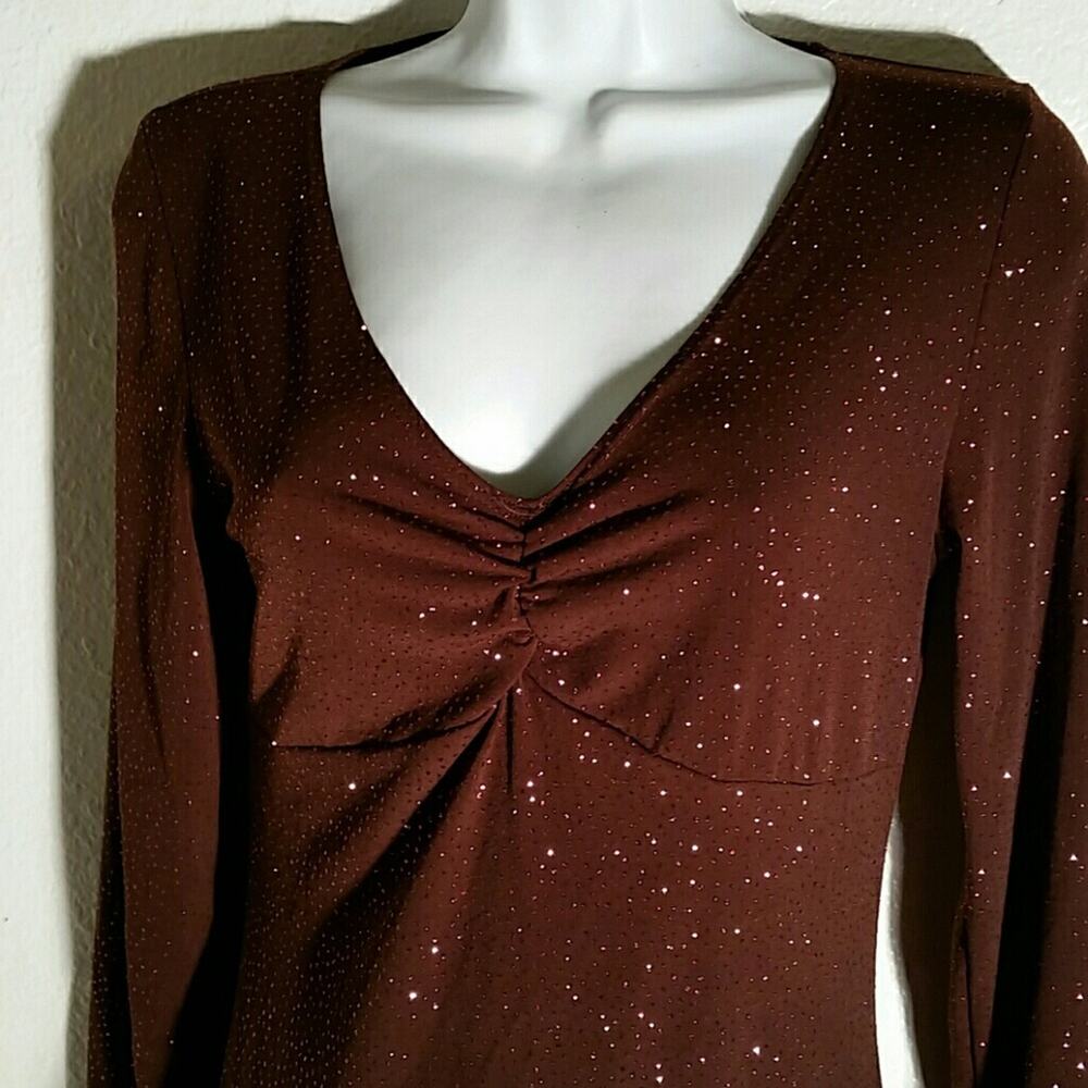 PS Sparkling Burgundy Dress. M